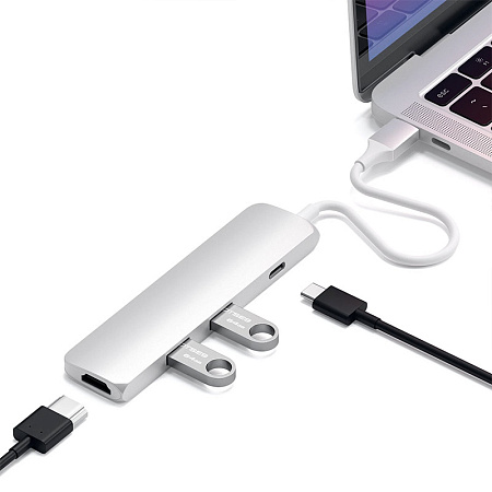 Адаптер Satechi Type-C Slim Multi-Port Adapter 4K