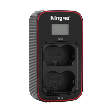 Зарядное устройство KingMa на 2 аккумулятора Fujifilm NP-W235