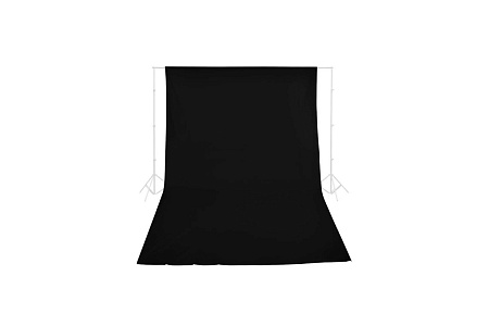 Фон муслиновый Raylab RL-BC01 3*3м черный
