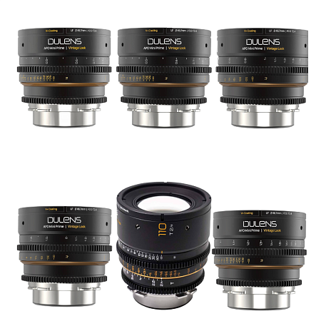 Dulens APO Mini Prime Vintage Series 6 Set (21mm, 31 mm, 43 mm, 58mm, 85mm, 110mm) PL-Mount