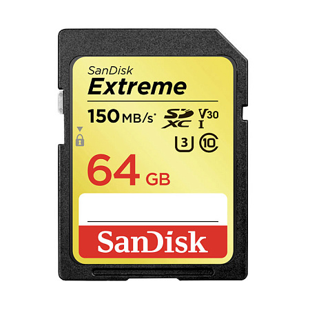 SDXC 64Gb SanDisk Extreme 150/60 Mb/s