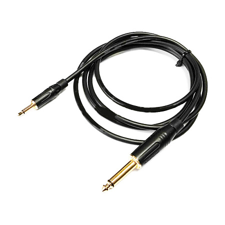 Кабель minijack 3.5мм - Jack 6.3мм папа-папа 0,3м